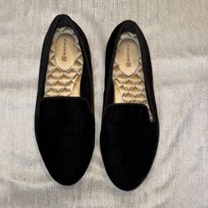 Birdies Starling Black Velvet Flats